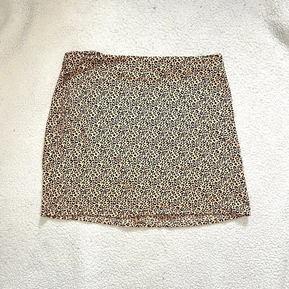 PacSun LA Hearts Mini Leopard Print Skirt